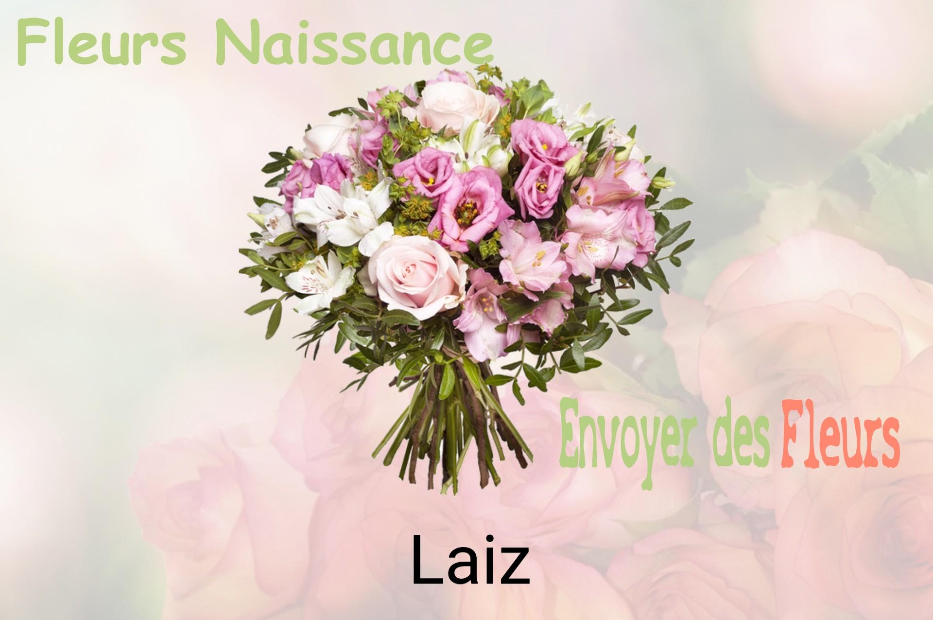 Bouquet de fleurs de naissance livré à Laiz